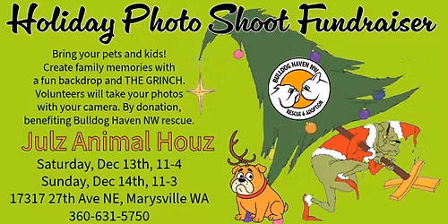 Holiday Photo Shoot Fundraiser Weekend