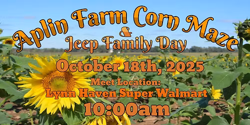 Aplin Farm Corn Maze and Jeep Family Day