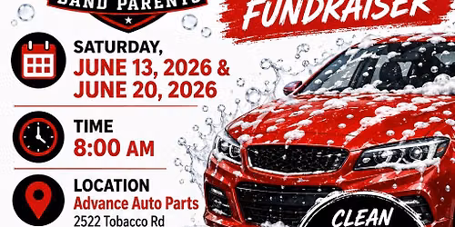 Brothersville Band Parents Summer Car Wash Fundraiser 