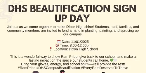 DHS CAMPUS BEAUTIFICATION DAY