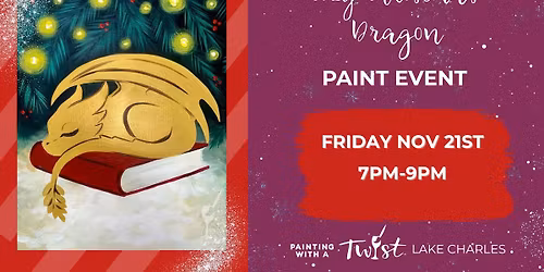 Paint & Sip! Cozy Christmas Dragon