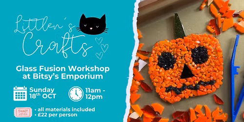 Halloween Glass Fusion Workshop at Bitsy\u2019s