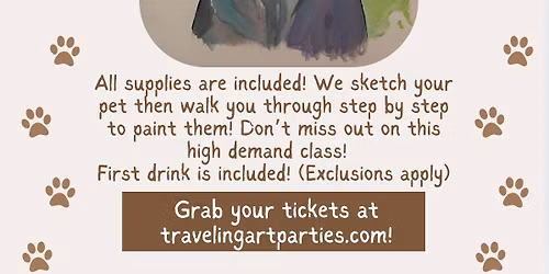 HIGH DEMAND! Paint your Pets at Cortez Social & Venue