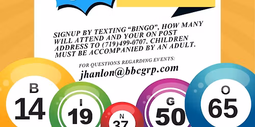 Summer Bingo with FCFH