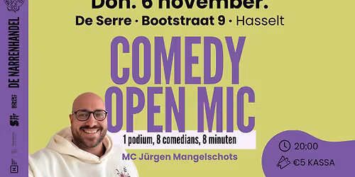 Narrenhandel Open Mic @ De Serre Hasselt 