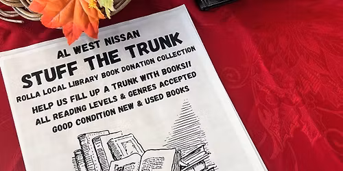 Book Donation Drive for the Rolla Public Library