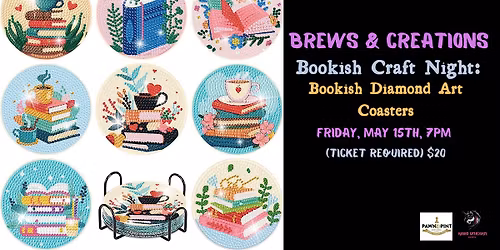 Bookish Craft Night: Bookish Diamond Art Coasters