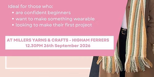 Crochet Beanie and Scarf Workshop - \u00a330 per person 