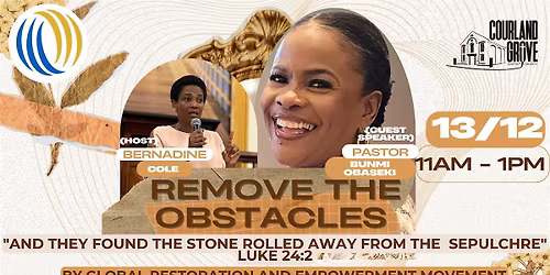 REMOVE THE OBSTACLES
