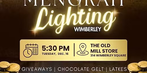 Wimberley Menorah Lighting