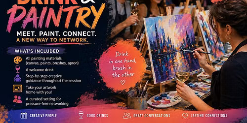 Business Drink & Paintry | Networking with a Brush and a Glass