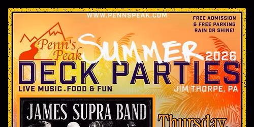 James Supra Band @ Penn\u2019s Peak Deck party 