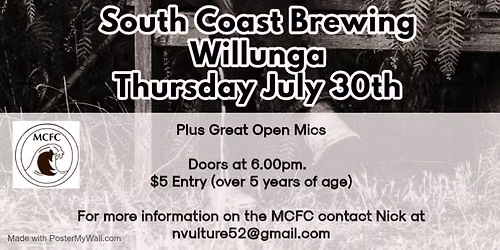Mid Coast Folk Club with Alan G Smallman!