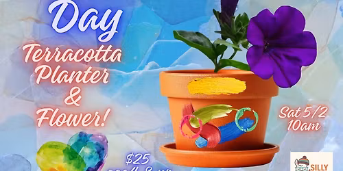 Mother's Day - kids Painted flower pot and plant!