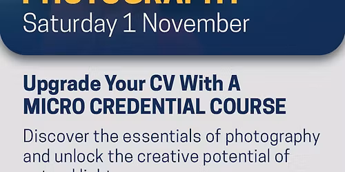 Micro Credential Short Course - Photography