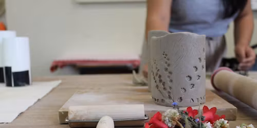 Valentine's Mug| Handbuilding Pottery Workshop w\/ Siriporn Falcon-Grey
