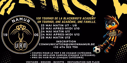 Tournoi de l'UR Namur - Blackbirds Academy