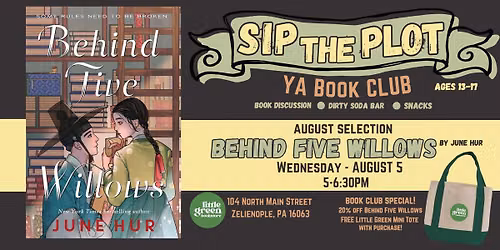 SIP THE PLOT: YA BOOK CLUB | BEHIND FIVE WILLOWS