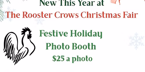 Rooster Crow Fair Family Photo Booth! Great for Christmas cards!