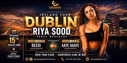 RIYA SOOD IRELAND TOUR 2026 - DANCE EORKSHOP