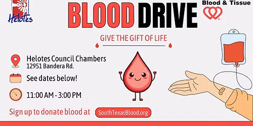 City of Helotes Blood Drive