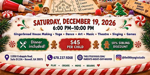 Parents Night Out: The Great Gingerbread House Build-Off