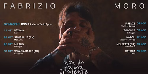 Fabrizio Moro \/ Non Ho Paura Di Niente Live 2026
