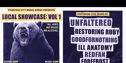 Fountain City Music Scene Presents: Local Showcase Vol. 1