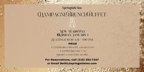 New Years Day Champagne Brunch Buffet | Springside Inn