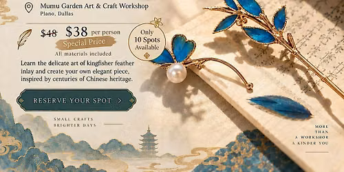 Kingfisher Feather Art Jewelry Workshop