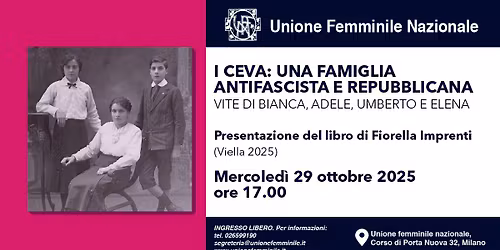 Ceva: una famiglia antifascista e repubblicana. Vite di Bianca, Adele, Umberto e Elena