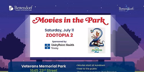 Movies in the Park - Zootopia 2