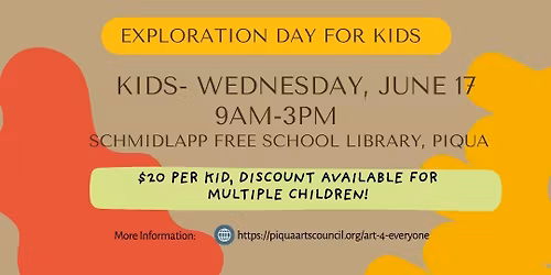 Art 4 Everyone Kids Exploration Days