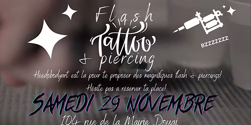 SOIREE TATOUAGES ET PIERCINGS! ✨