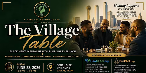 The Village Table | Black Men\u2019s Mental Health Professional Network Brunch