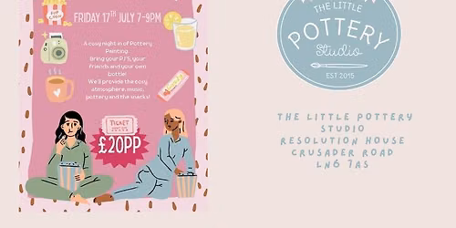 Pyjama Party Pottery Painting Night