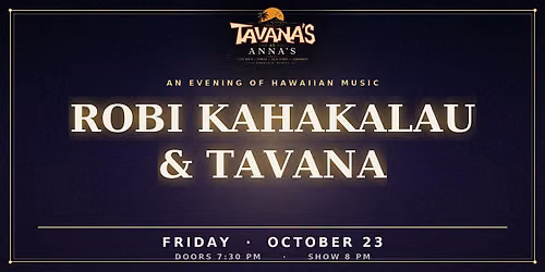 Robi Kahakalau & Tavana \u2014 Live at Tavana's at Anna's