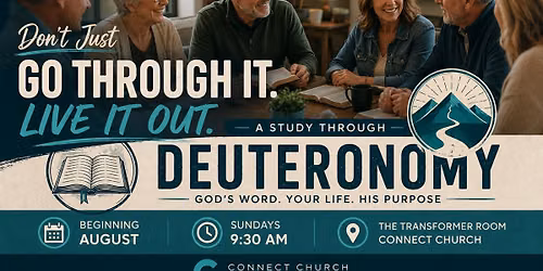 Study in Deuteronomy Connect Church Transformer Class