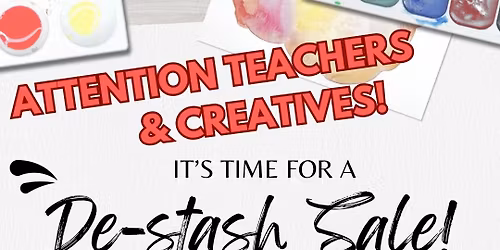 De-stash art supply sale! 