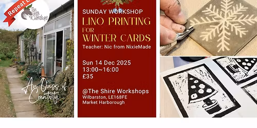 Sunday* Workshop : Lino Printing by NixieMade