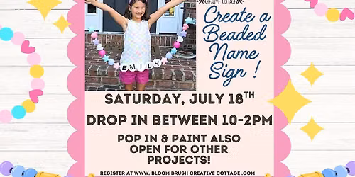 Beaded Name Sign!