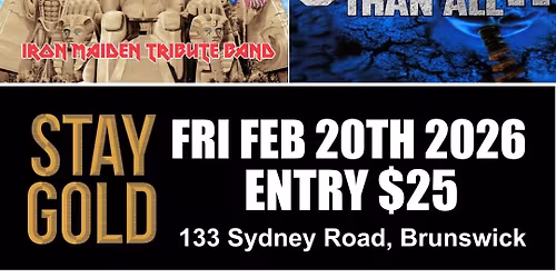 Anthrax, Maiden & Pantera tributes. 3 Epic shows. One night only!