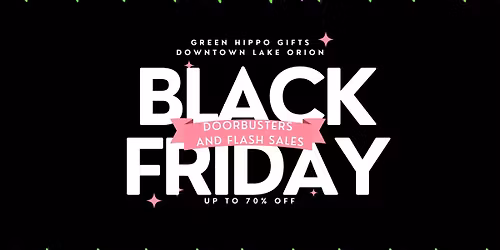 Black Friday Sales at Green Hippo Gifts