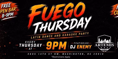 Fuego Thursday  - Latin Dance & Karaoke Night - FREE