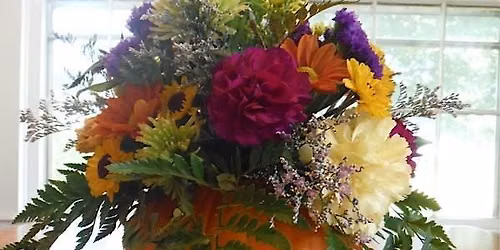 Pumpkin Centerpiece Sip & Floral Design