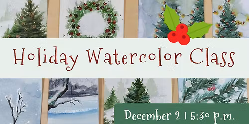 Holiday Watercolor Class