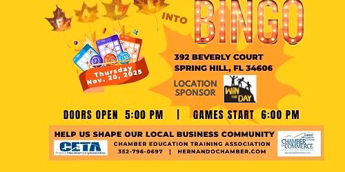 CETA Fall Into Bingo