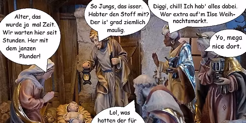 Weihnachten mit Kreuz - der Ilses Erika Weihnachtsmarkt im Biergarten