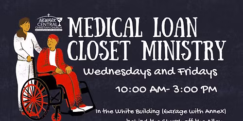 Medical Loan Closet Ministry W & F from 10 AM-3PM