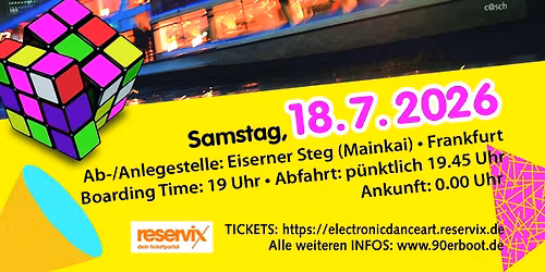 Das 80erBOOT - Deine 80er Party auf dem Main (+Back to t. Loudness (80s\/90s\/00er Metal, Rock & more)